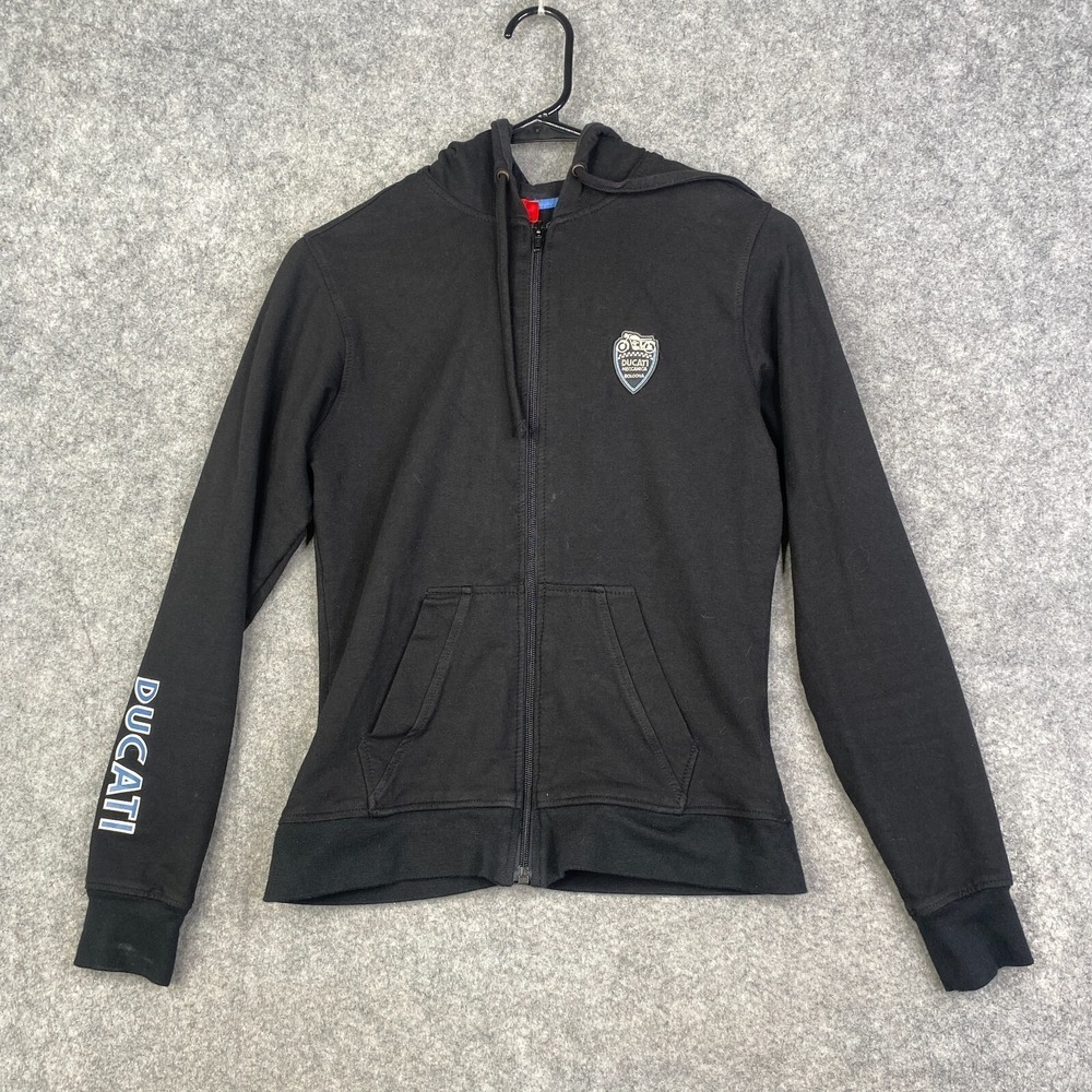 Ducati Meccanica Hoodie Womens Small Full Zip Motorcycle Bologna Collector